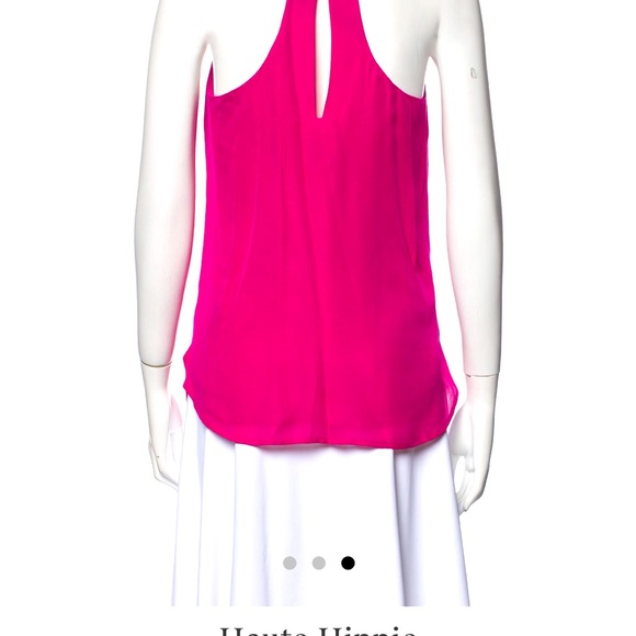 Haute Hippie hot pink/fuchsia 100% silk top - xs - Picture 3 of 3